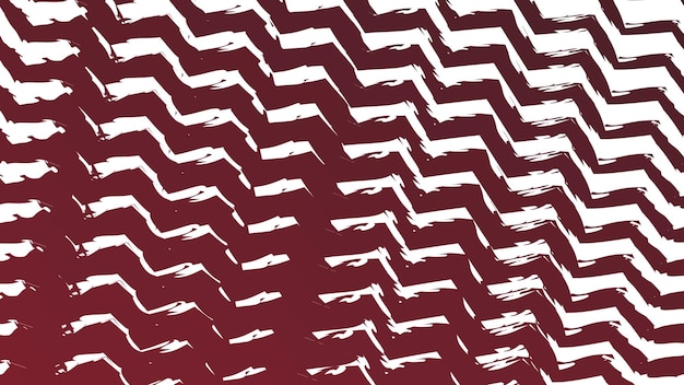 Red zig zag line brush pattern abstract background vector image