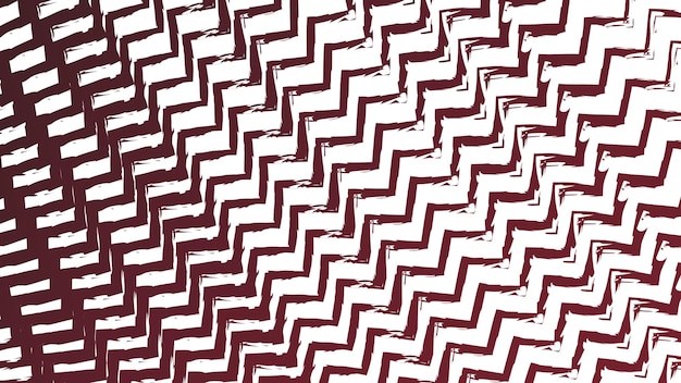 Red zig zag line brush pattern abstract background vector image