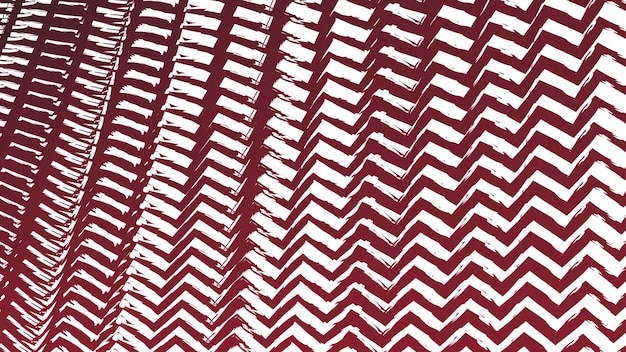Red zig zag line brush pattern abstract background vector image