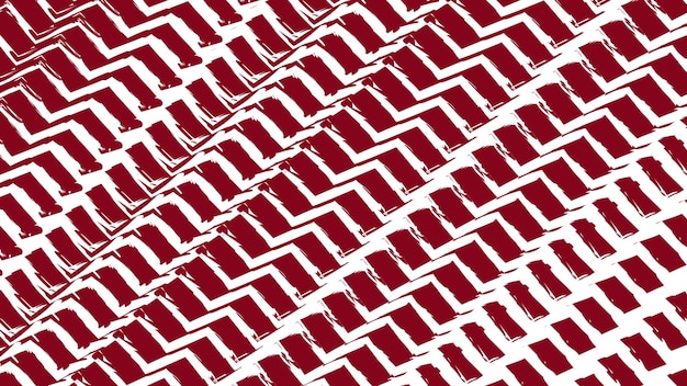 Red zig zag line brush pattern abstract background vector image