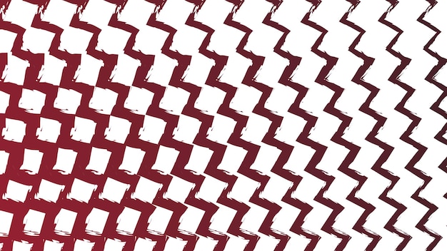 Red zig zag line brush pattern abstract background vector image