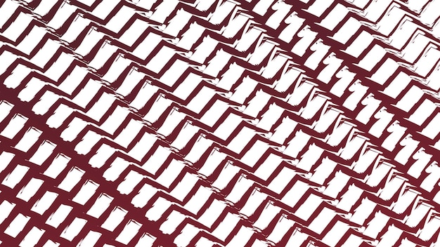 Red zig zag line brush pattern abstract background vector image