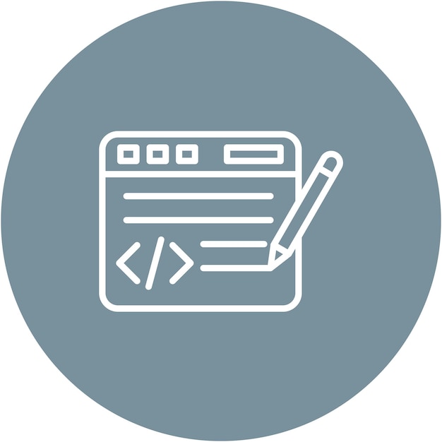 Rediger kodevektor illustration stil