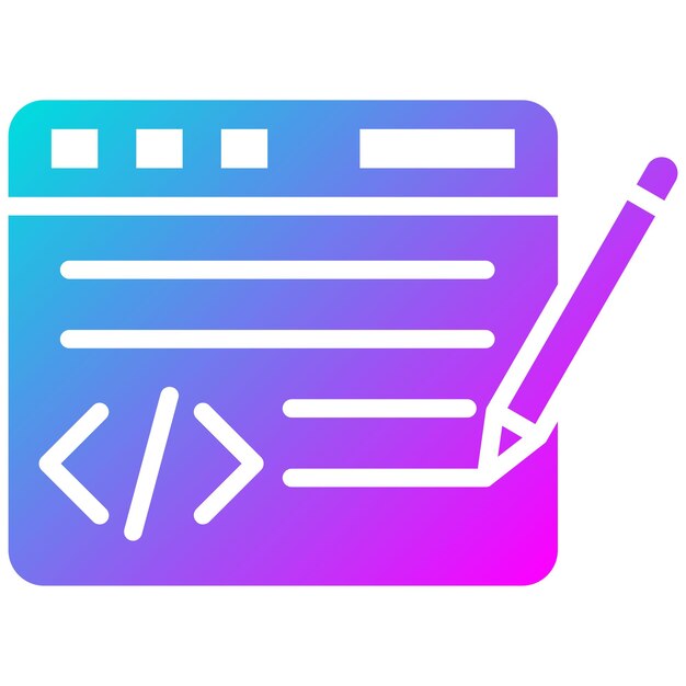 Rediger kodevektor illustration stil
