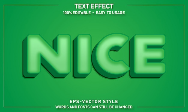 Redigerbar Nice Texteffekt