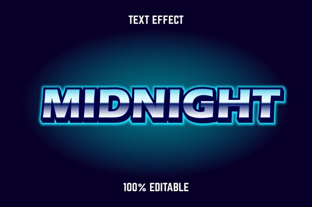 Redigerbar teksteffekt MIDNIGHT