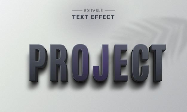 Redigerbar trendig glödande 3D-texteffekt
