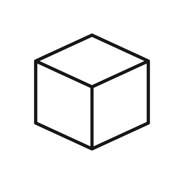 Redigerbart ikon af pakkeæske Vektor illustration isoleret på hvid baggrund til brug for præsentationswebsted eller mobilapp