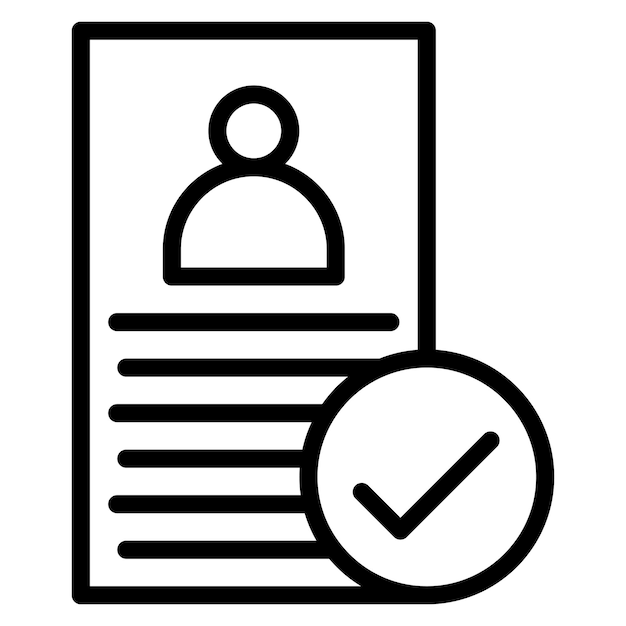 Reference Check icon vector image Can be used for Headhunting