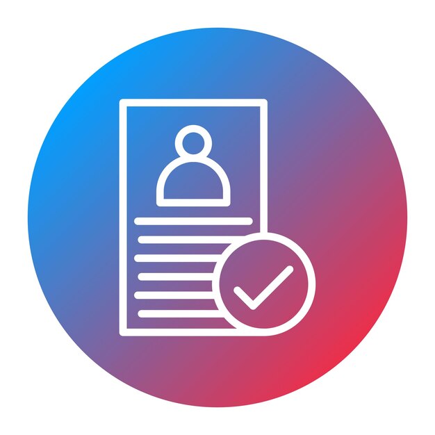 Reference Check icon vector image Can be used for Headhunting