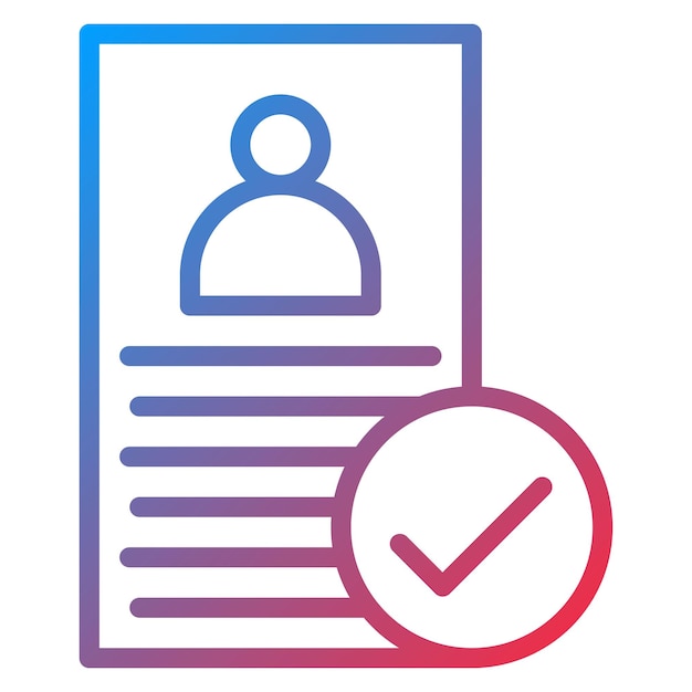 Reference Check icon vector image Can be used for Headhunting