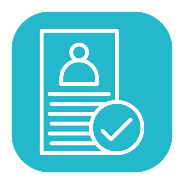 Reference Check icon vector image Can be used for Headhunting