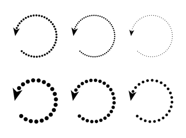 Refresh icon or symbol restart icon circle arrow symbolizes vector