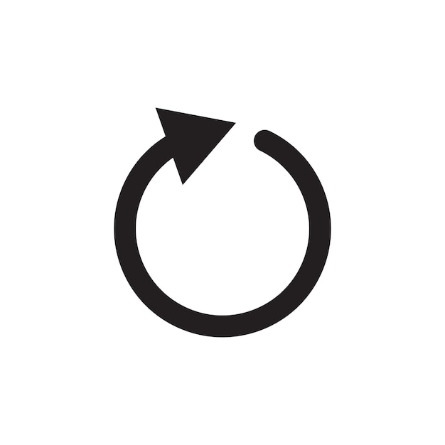 refresh icon vector illustration