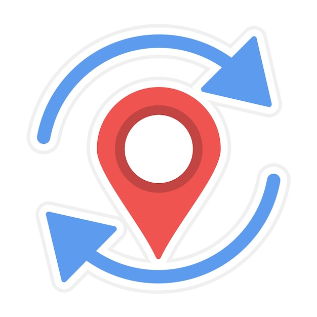 Refresh Location vector icon Can be used for Map and Navigation iconset