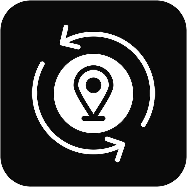 Refresh Location Vector Illustration