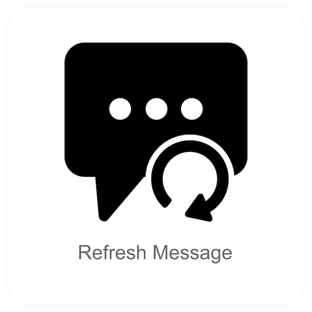 Refresh Message and update icon concept