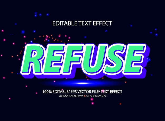 Refuse editable text effect and editable text style