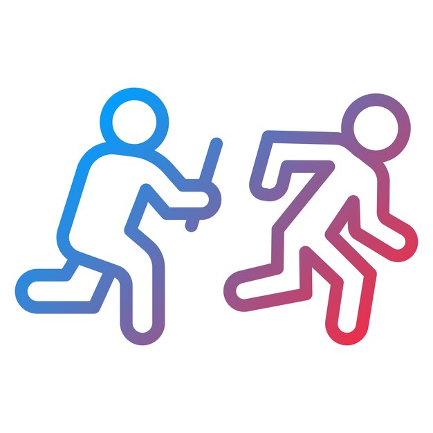 Relay Race icon vector image Can be used for Track and Field