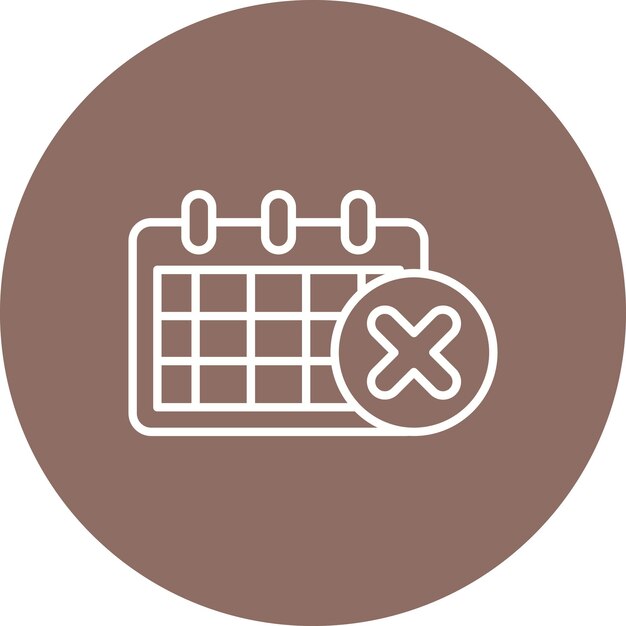 Remove Event icon vector image Can be used for Time and Date