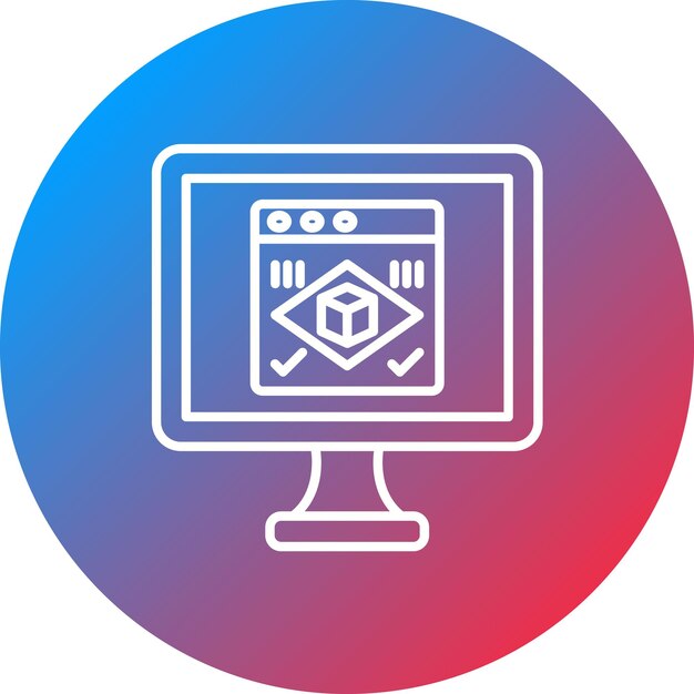 Rendering icon vector image Can be used for Virtual Reality