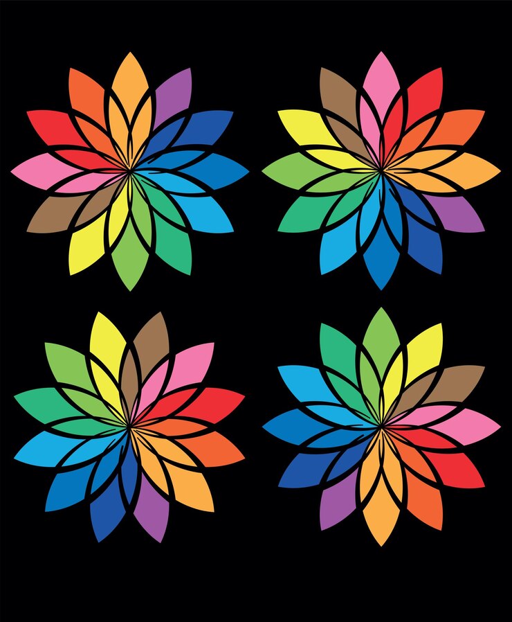 Vektör renkli arka plan vektör logo design