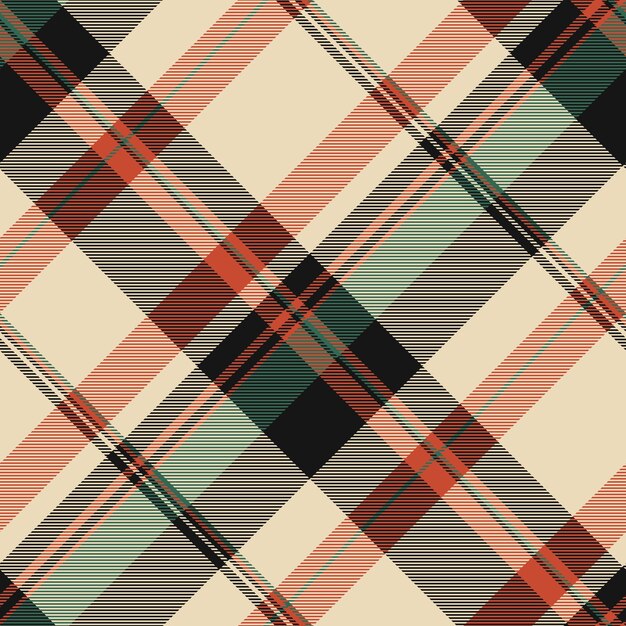 repetition plaid seamless texture 1940s background tartan check marketing pattern fabric textile vector in light and black colors