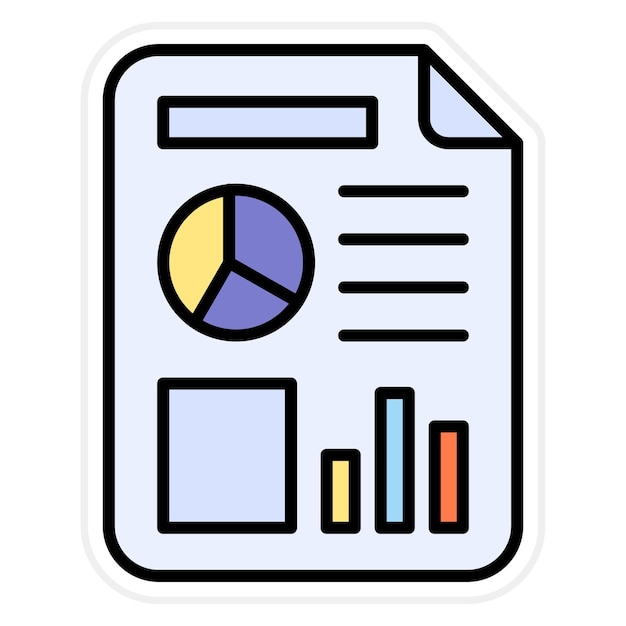Report icon vector image Can be used for Productivity