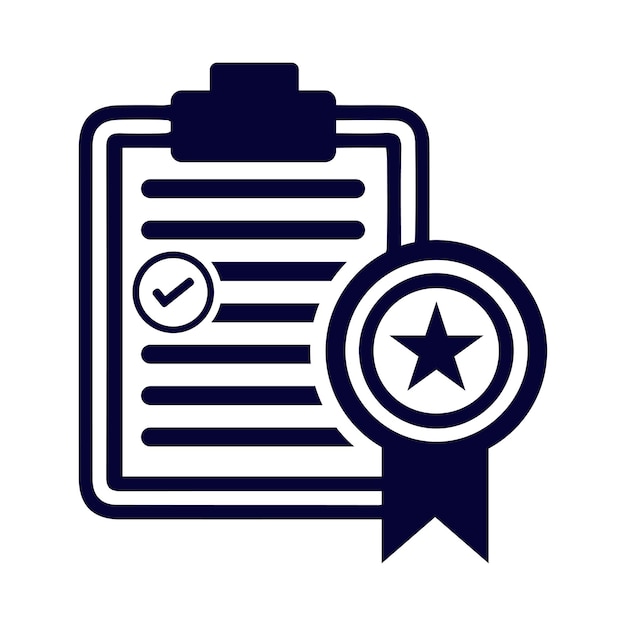report notepad list tick correct star badge certificate success success report certificate icon