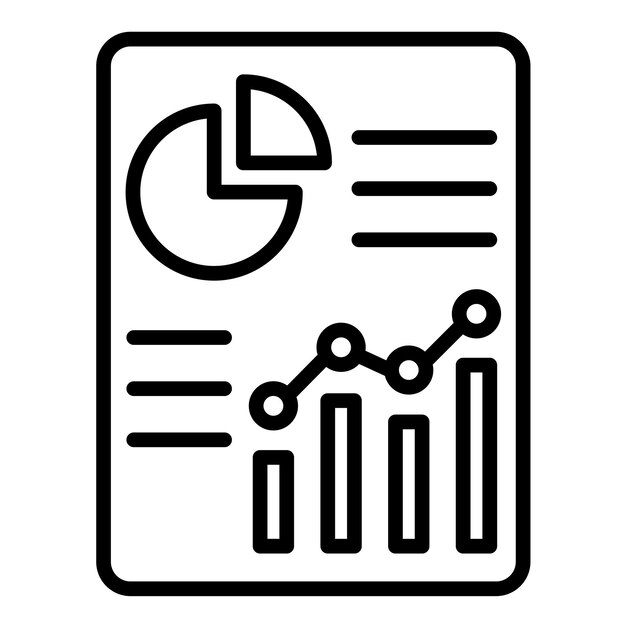 report vector illustration style