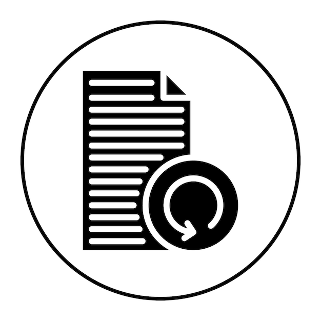 rescan document icon vector image can be used for printing