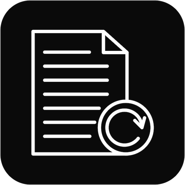 rescan document vector icon can be used for printing iconset