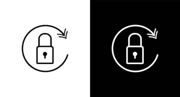 Reset password icon for web ui mobile apps Reset password icon sign symbol