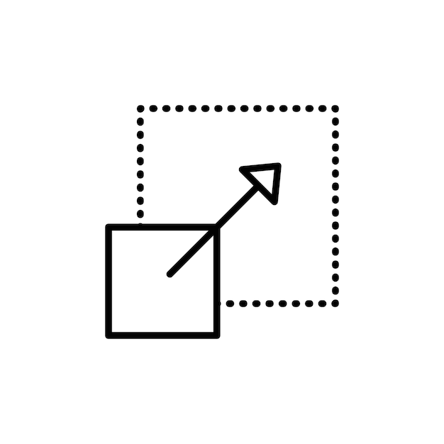 Resize Icon Set Adjustment Illustrations for Design and Technology