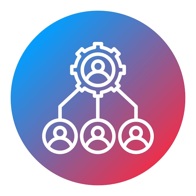 resource allocation icon vector image can be used for product management