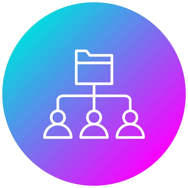 Resource Sharing vector icon Can be used for Survey iconset