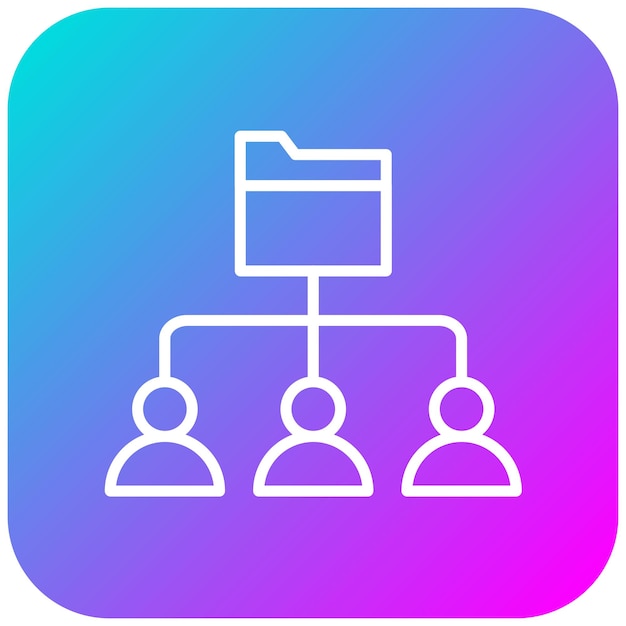 Resource Sharing vector icon Can be used for Survey iconset