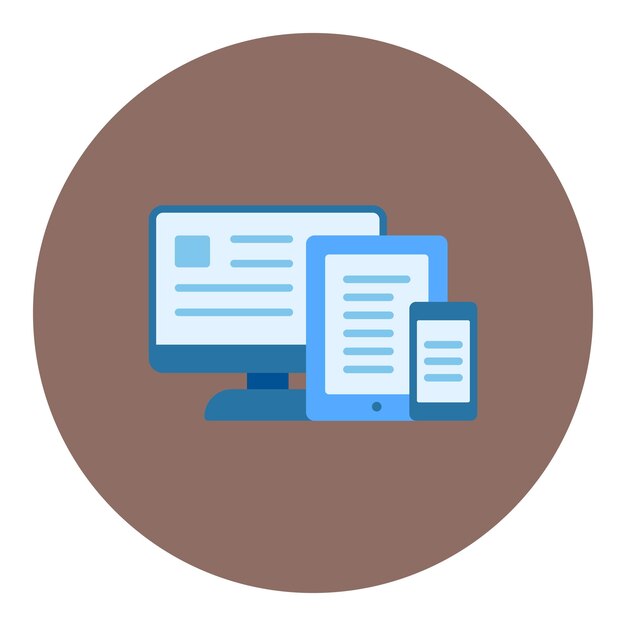 Responsive Design Flat Illustration