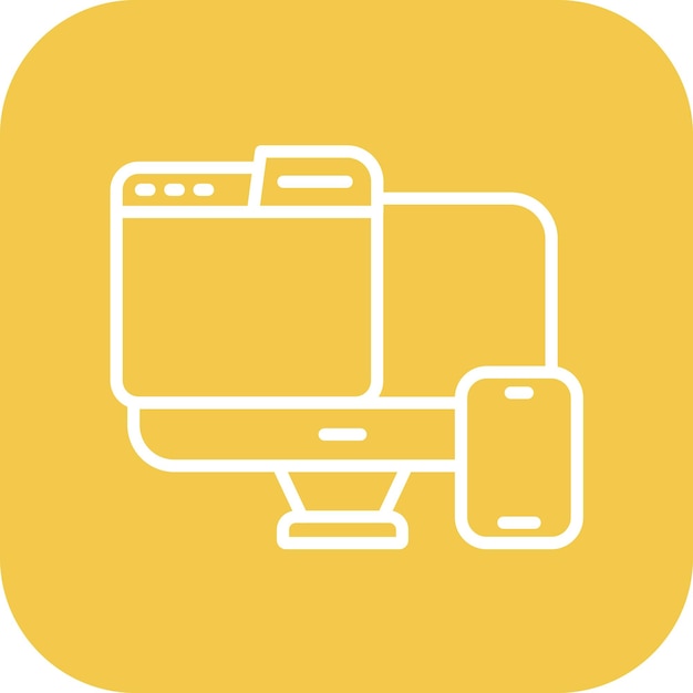 Responsive Design icon vector image Can be used for Design