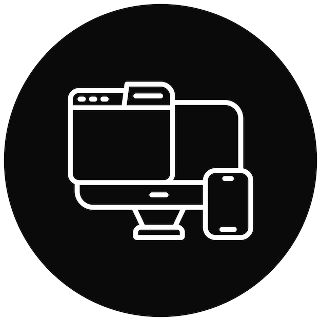 Responsive Design icon vector image Can be used for Design