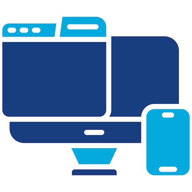 responsive design icon vector image can be used for design