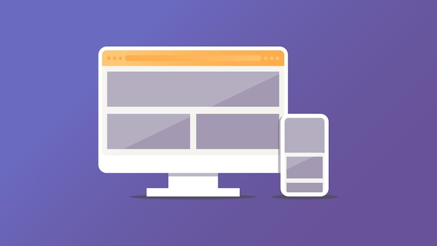 Responsive UI Design Illustration