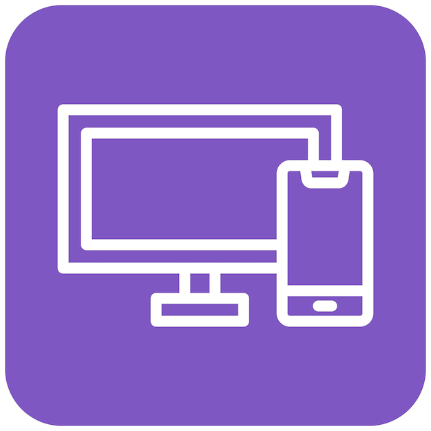 Responsive Vector Icon Design Illustration