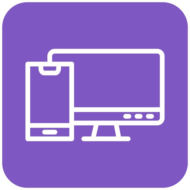 Responsive Vector Icon Design Illustration