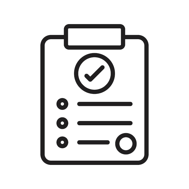 result icon flat art in black and white isolated