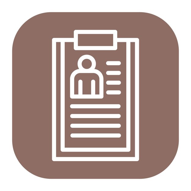 Resume icon vector image Can be used for Job Fair