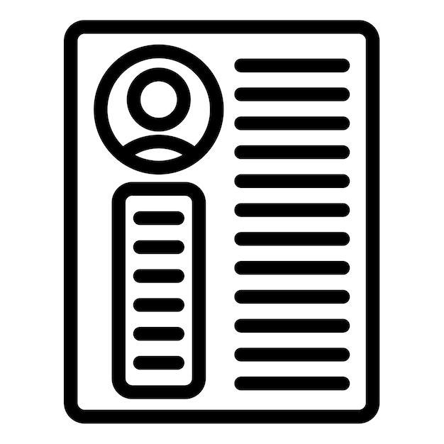 Resume Vector Illustration