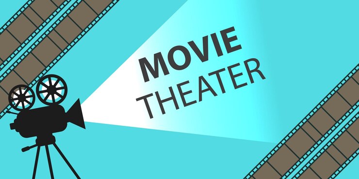 Retro Camera film theater background