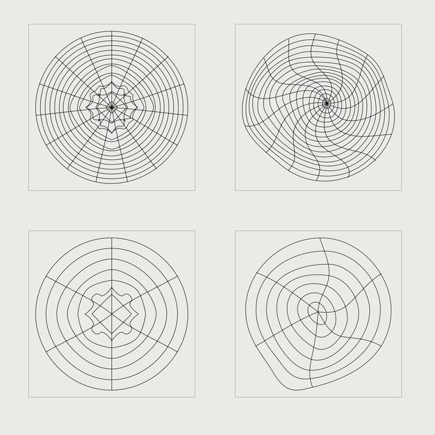 Retro futuristic elements for design Large set of retro objects for design Objects in y2k style