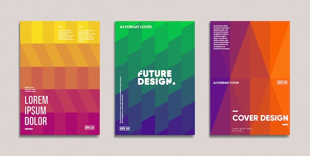 Retro geometric covers set